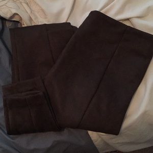 LOFT brown suede leggings